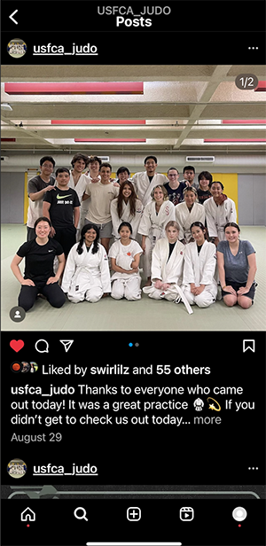 photo of judo club members